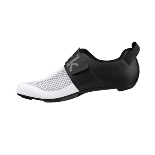 Fizik Transiro Hydra, Highly Breathable Triathlon Innovative Shoes, White/Black, 10.5-11