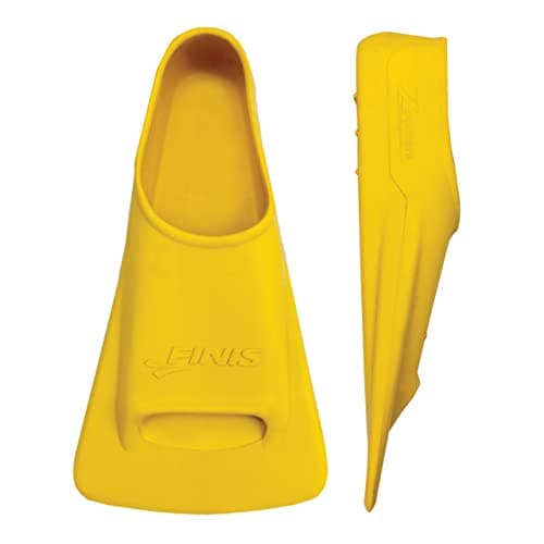 FINIS Zoomers Gold Swim Training Fins - Short Blade Design for Speed & Conditioning - Soft Natural Rubber Fit - Size D