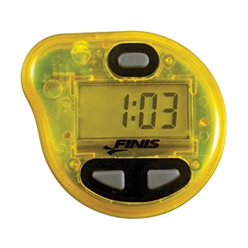 FINIS Tempo Trainer Pro - Waterproof Audible Swim Metronome - Adjustable Stroke Tempo - 3 Training Modes, Yellow/Black