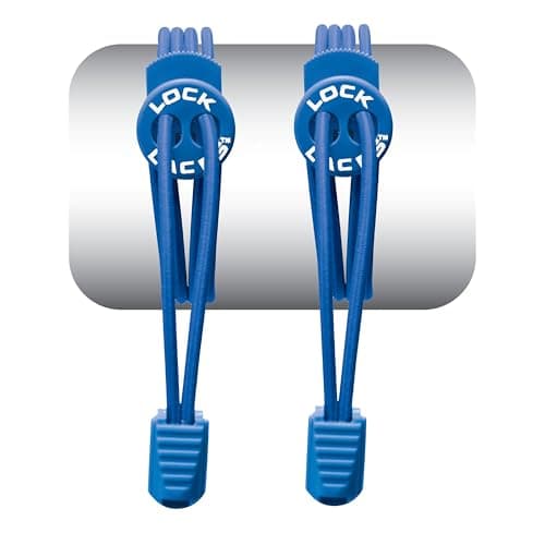 LOCK LACES (Elastic Shoelace and Fastening System) (Blue)